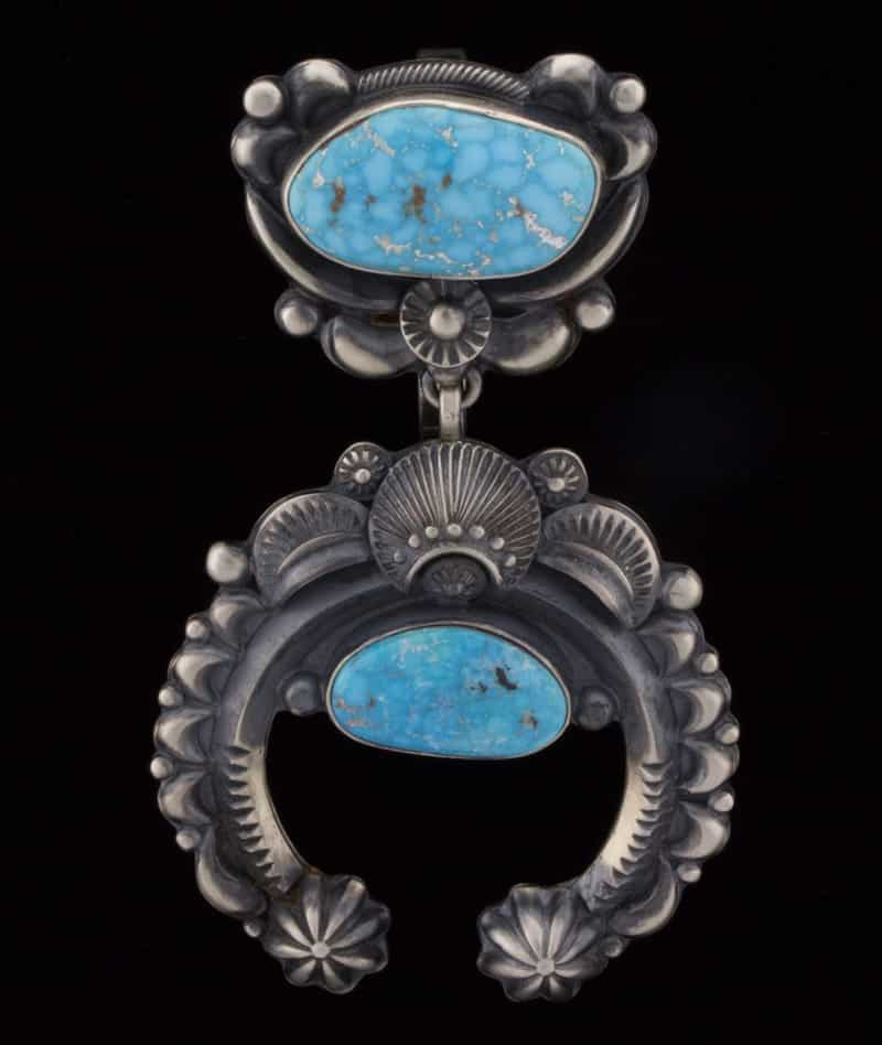 Natural Kingman Turquoise Naja Pendant