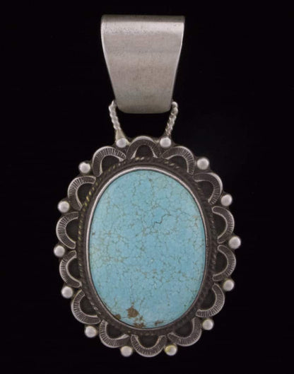 Pendentif en turquoise naturelle #8