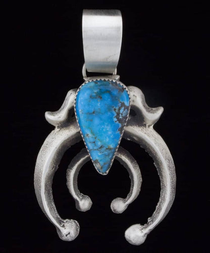 Kingman Turquoise Naja Pendant