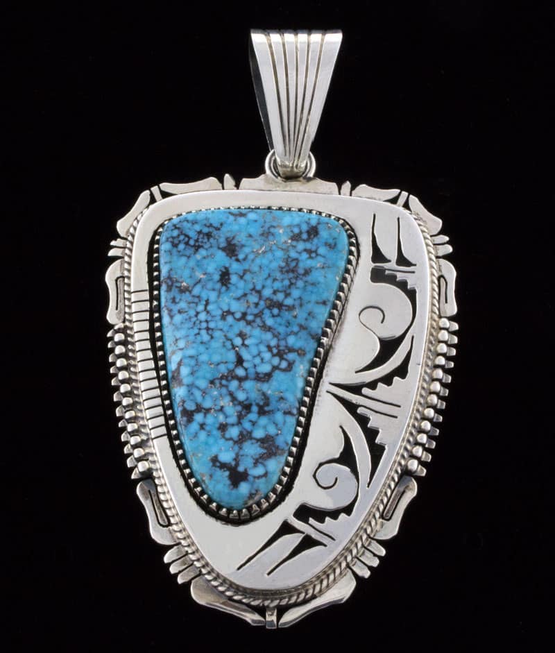 Pendentif en turquoise Kingman naturelle