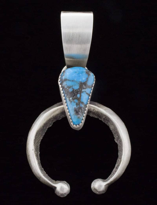 Kingman Turquoise Naja Pendant