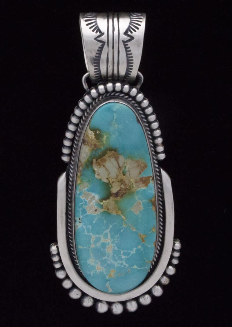 Natural Royston Turquoise Pendant