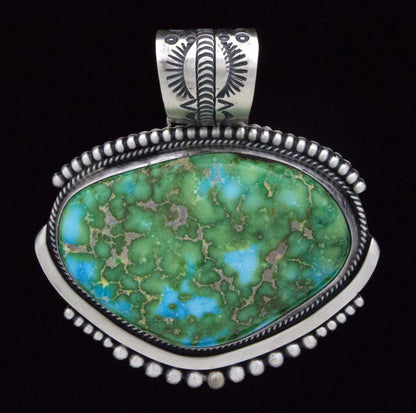 Free Form Sonoran Mountain Turquoise Pendant