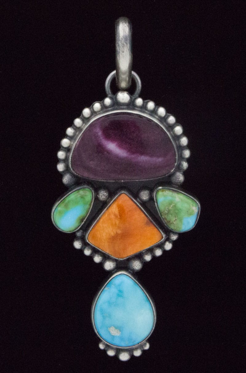 Pendentif multicolore