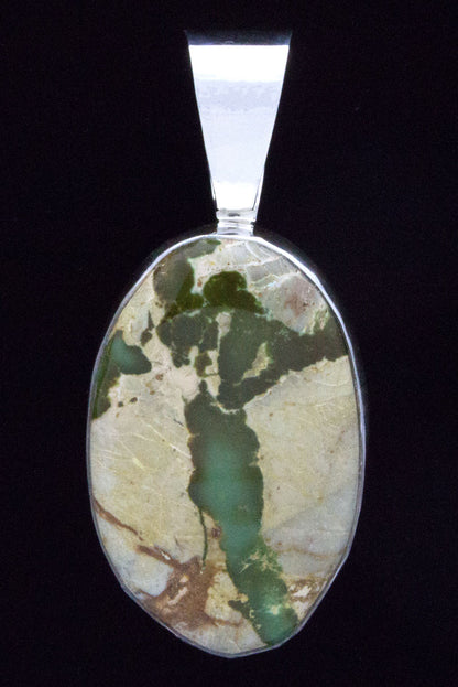 Natural Royston Boulder Turquoise Pendant