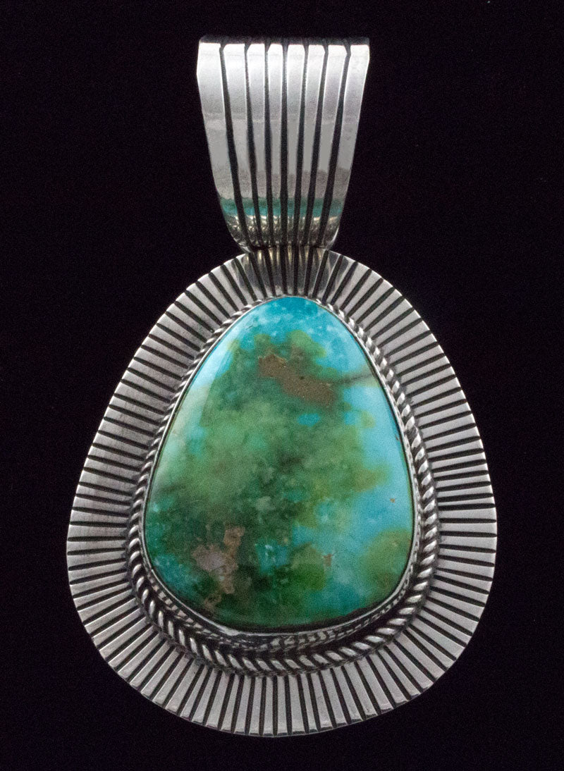 Natural Sonoran Gold Turquoise Pendant