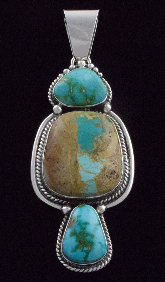 Pendentif en turquoise naturelle Royston Boulder et turquoise de la montagne Sonoran