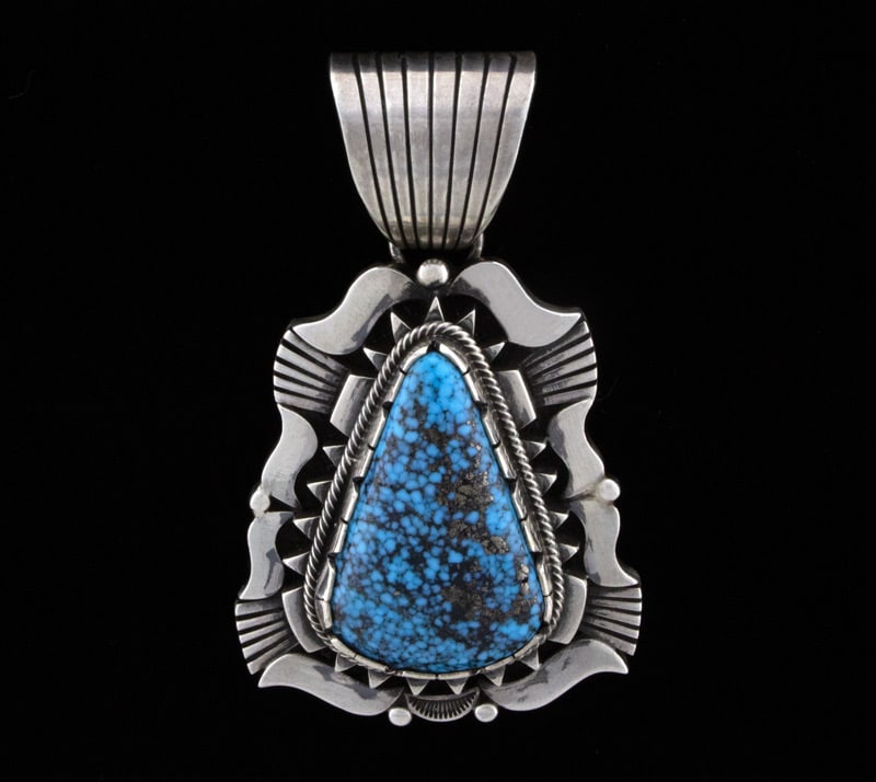 High Grade Natural Kingman Turquoise Pendant