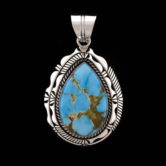 Pendentif en turquoise Royston bleu naturel