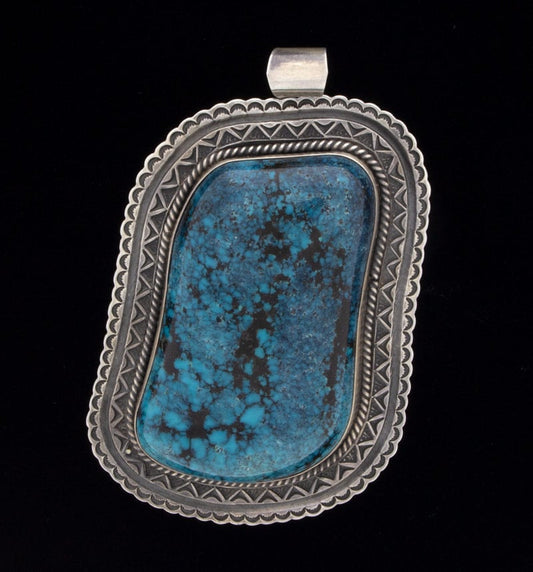 Free Form Cloud Mountain Turquoise Pendant