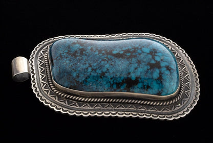 Free Form Cloud Mountain Turquoise Pendant