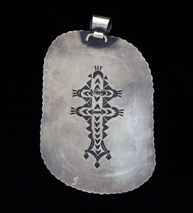 Free Form Cloud Mountain Turquoise Pendant