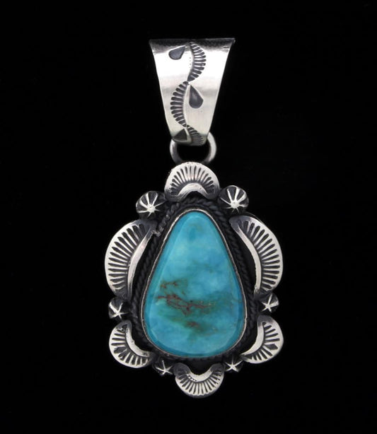 Pendentif en turquoise naturelle de renard