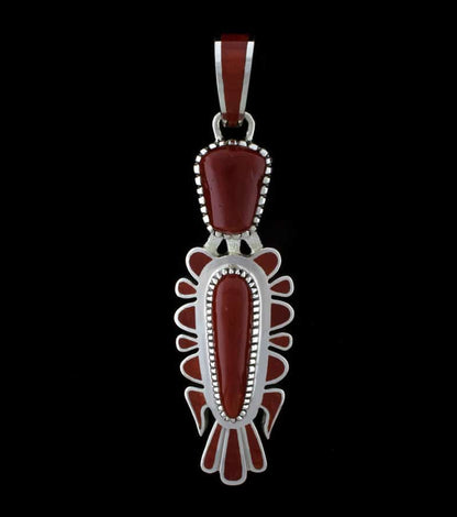 High Grade Natural Mediterranean Coral Pendant