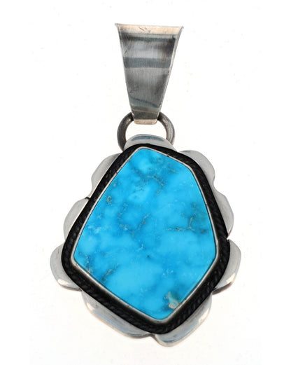 Natural Blue Gem Turquoise Pendant