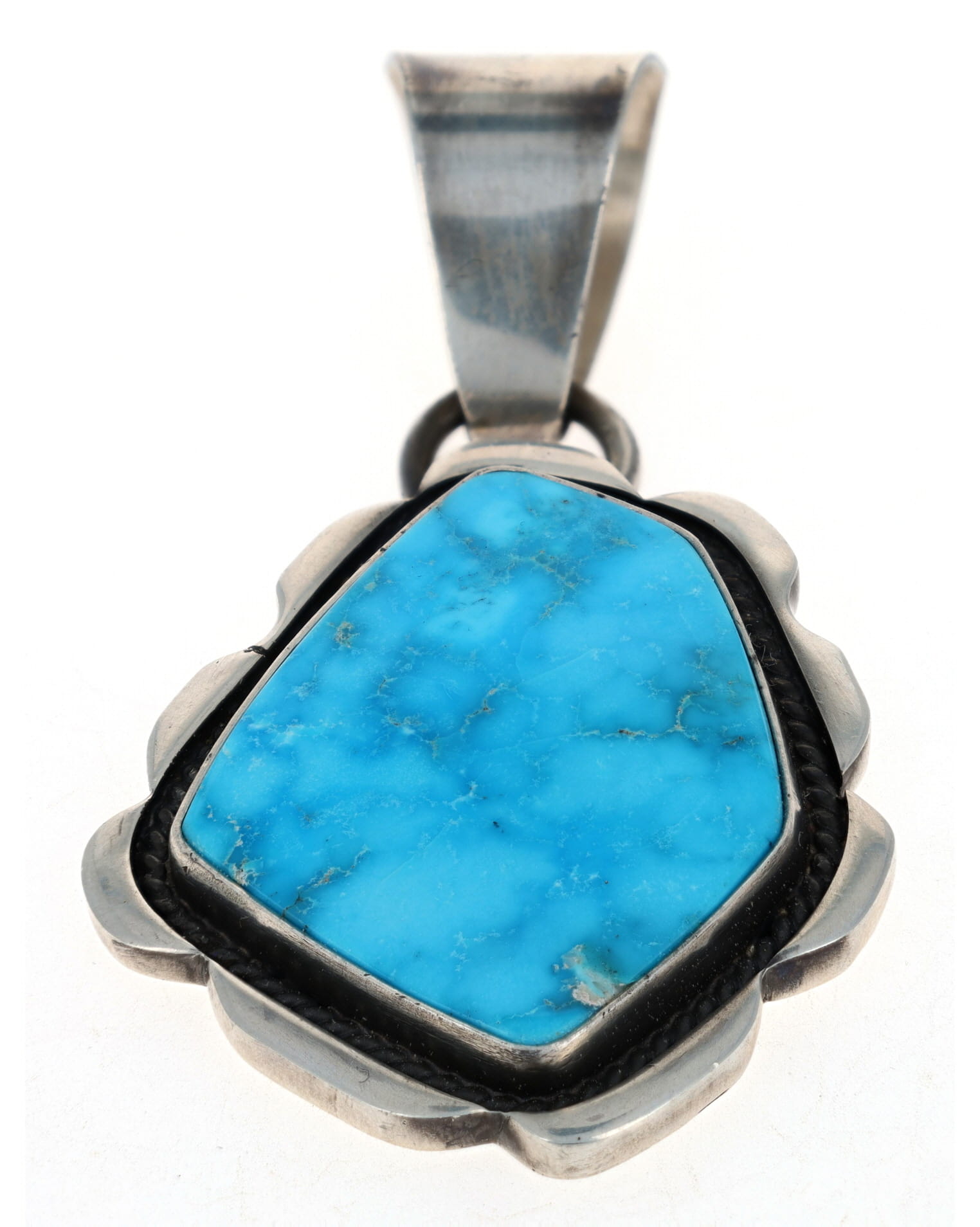 Natural Blue Gem Turquoise Pendant