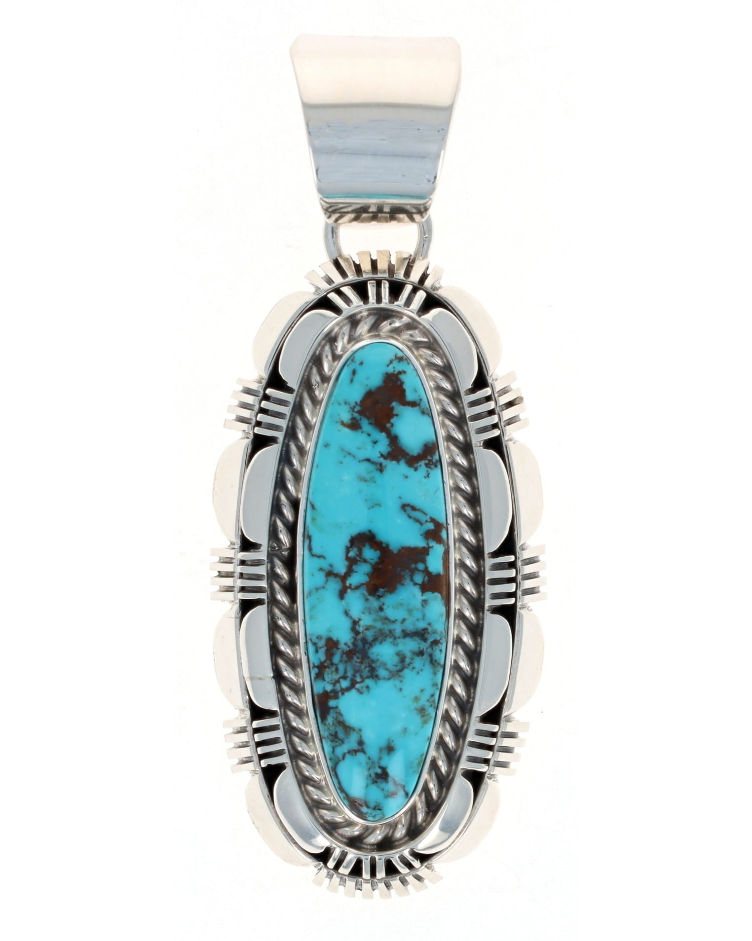 Natural Candelaria Turquoise Pendant