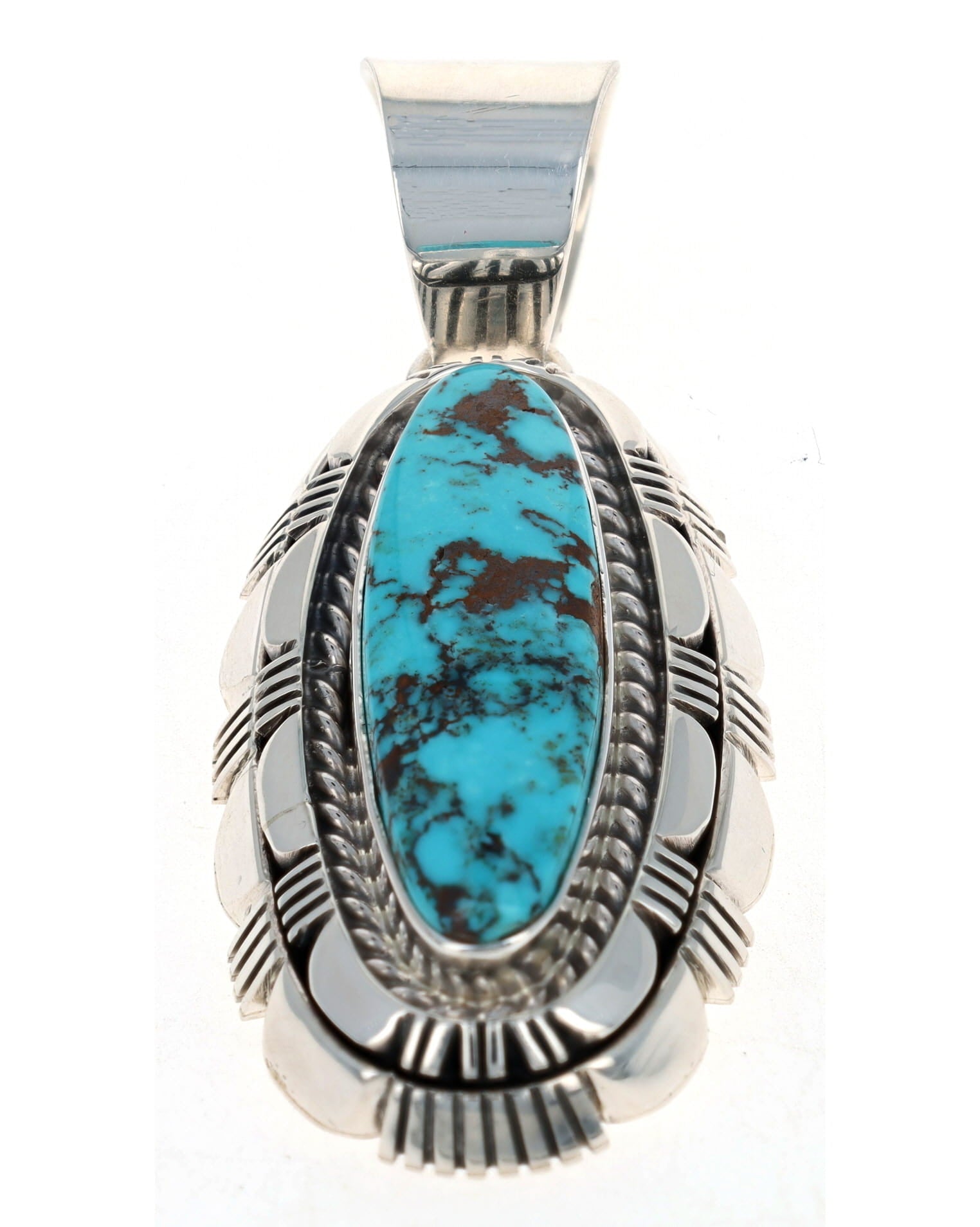 Natural Candelaria Turquoise Pendant