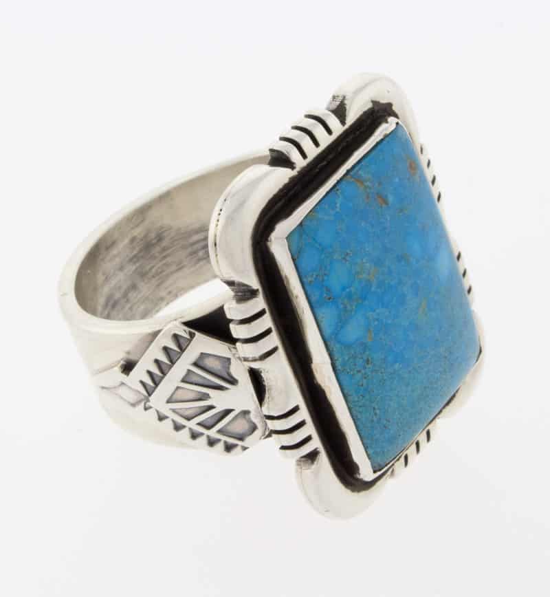 Kingman Turquoise Shadowbo Ring