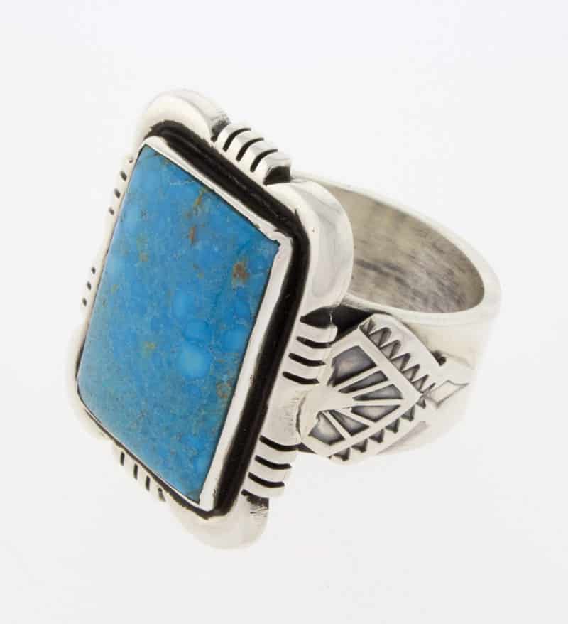 Kingman Turquoise Shadowbo Ring