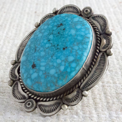 Bague en turquoise Kingman Birdseye de haute qualité