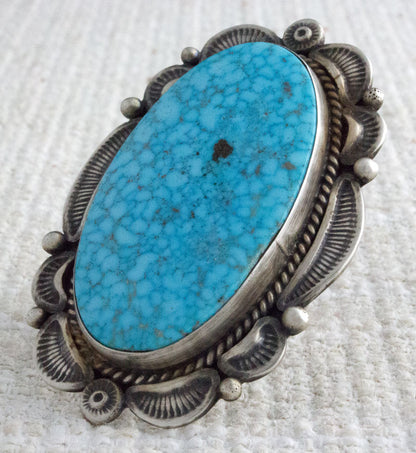 Bague en turquoise Kingman Birdseye de haute qualité