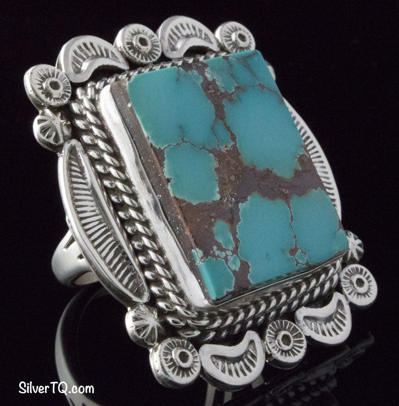 High Grade Natural Royston Turquoise Ring