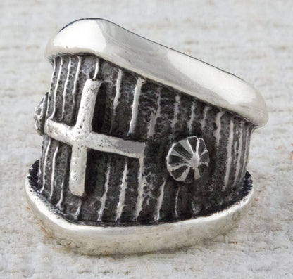 Tufa Stone Cast Sterling Silver Ring