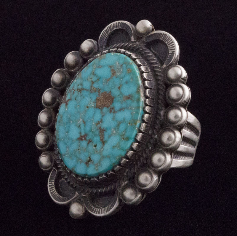 Bague en turquoise Kingman Birdseye naturelle