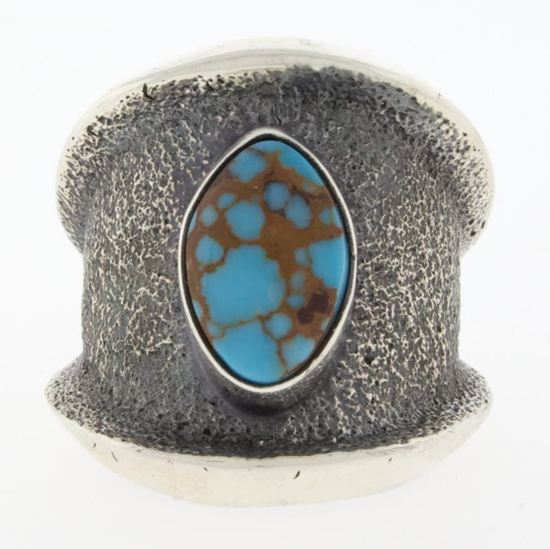 Tufa Cast Natural Egyptian Turquoise Ring