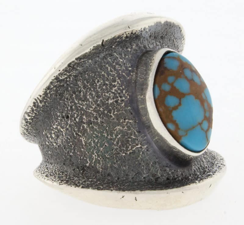 Tufa Cast Natural Egyptian Turquoise Ring