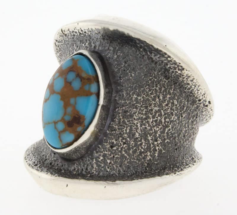 Tufa Cast Natural Egyptian Turquoise Ring