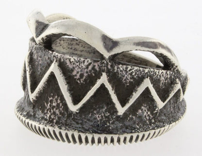 Bague en argent sterling Tufa Cast