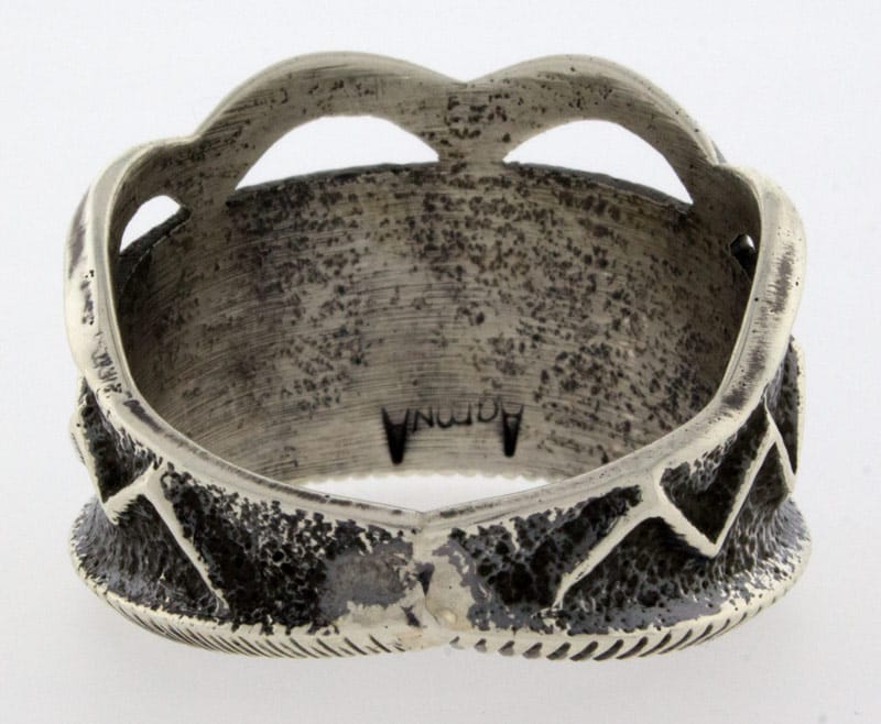 Bague en argent sterling Tufa Cast