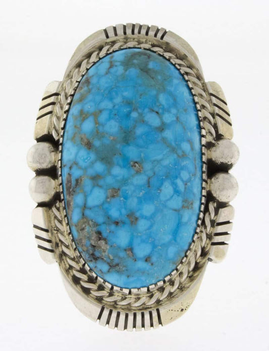 Bague en turquoise Kingman Birdseye naturelle