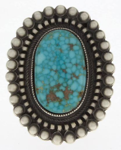 Natural Birdseye Kingman Turquoise Ring