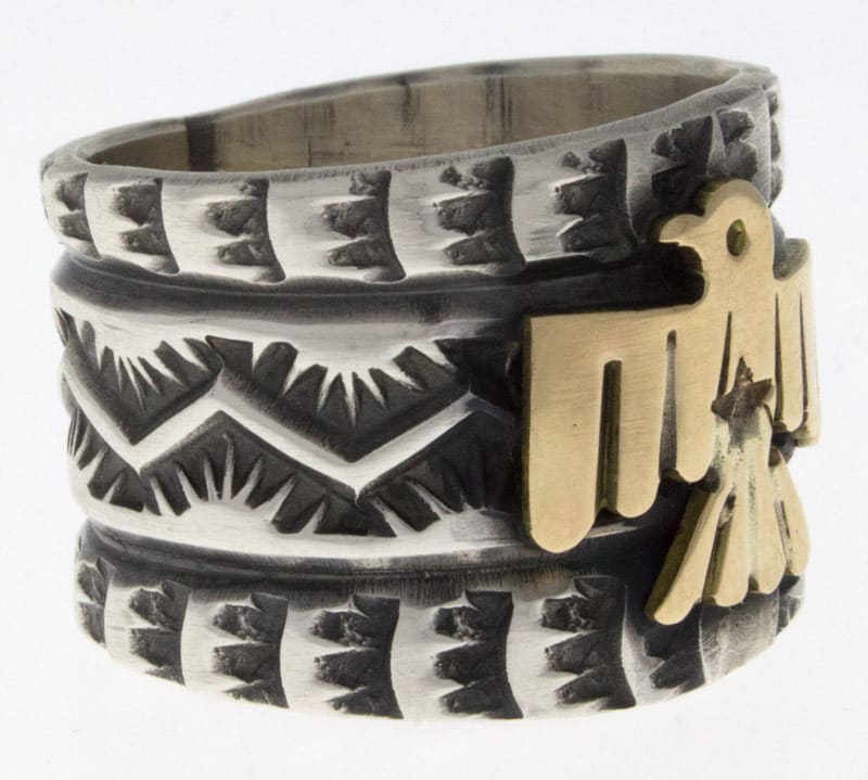 Bague Thunderbird en argent sterling et or 14K