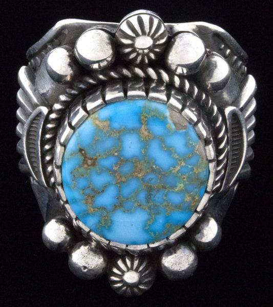 Natural Birdseye Kingman Turquoise Ring