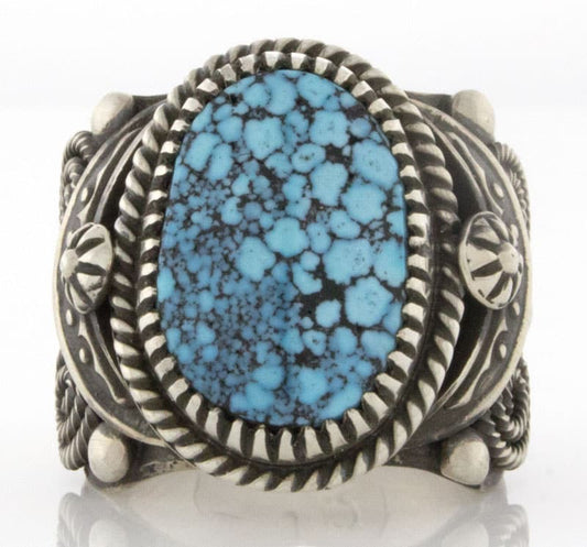 Natural Birdseye Kingman Turquoise Ring