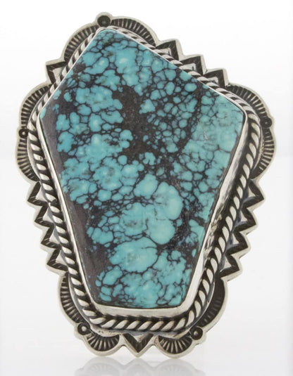 Natural Kingman Web Turquoise Ring