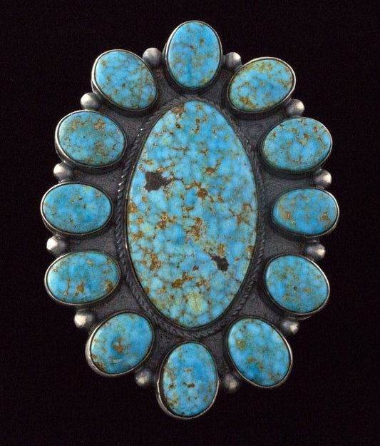 Natural Kingman Turquoise Cluster Ring