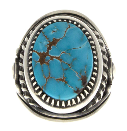 Bague en turquoise Royston bleue naturelle