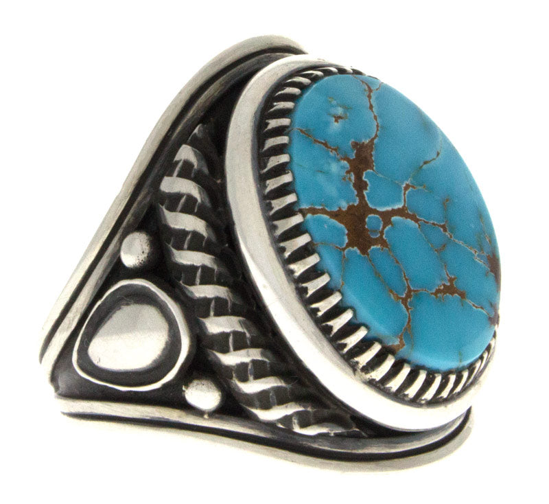 Bague en turquoise Royston bleue naturelle