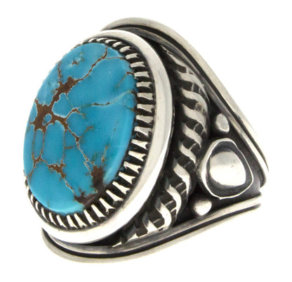 Bague en turquoise Royston bleue naturelle