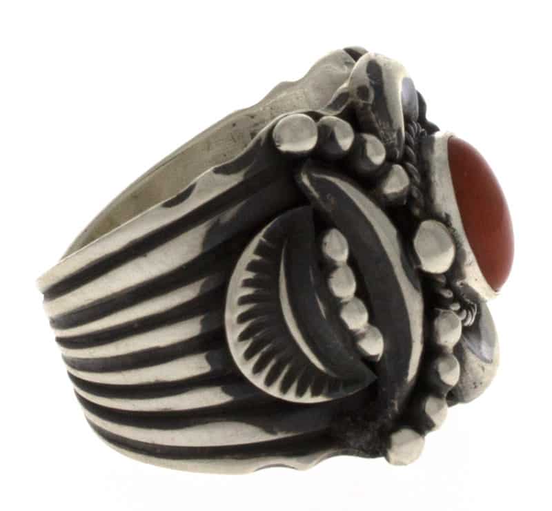 Natural Mediterranean Coral Ring