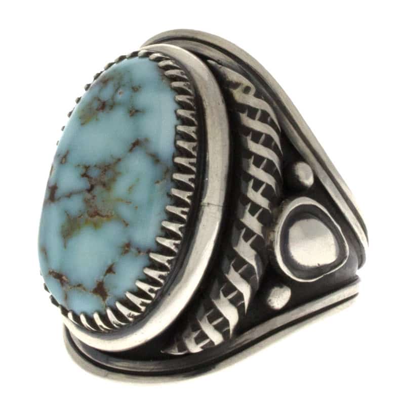 Bague en turquoise de Dry Creek naturel