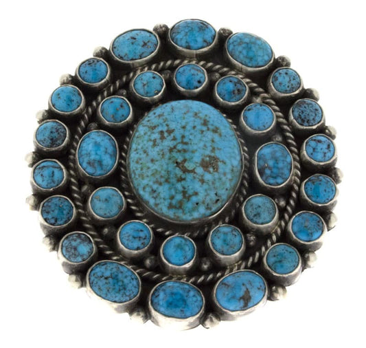 Kingman Turquoise Cluster Ring