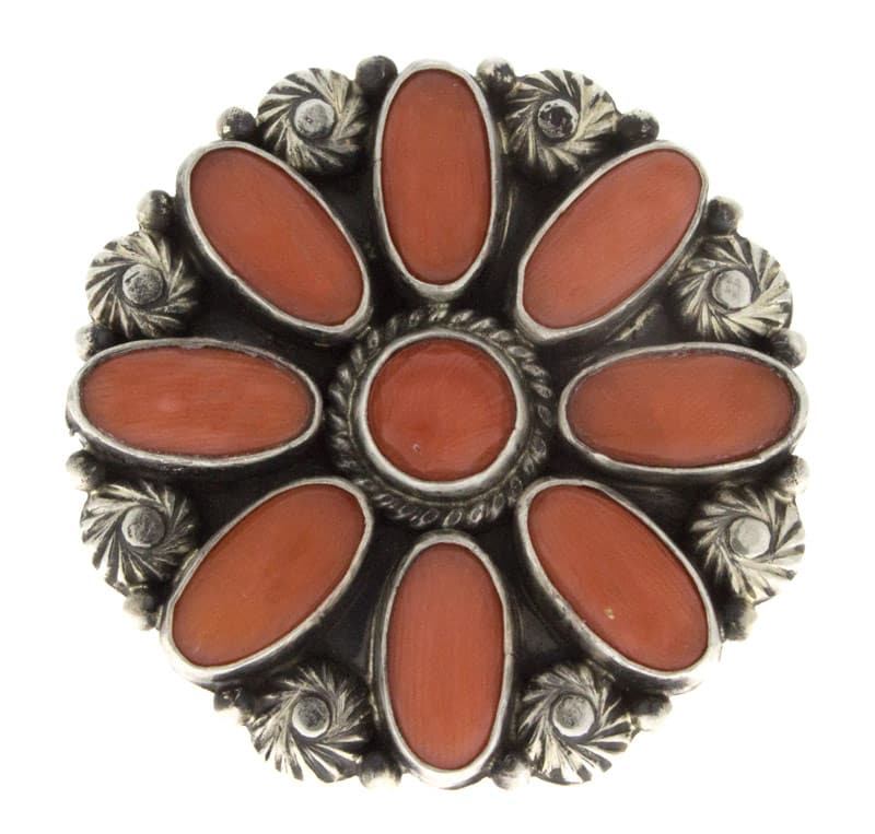 Natural Mediterranean Coral Cluster Ring