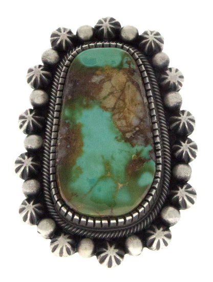 High Grade Natural Royston Turquoise Statement Ring