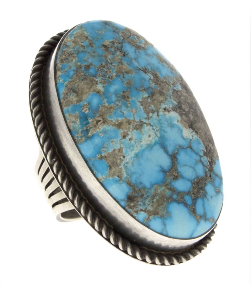 Natural Turquoise Mountain Turquoise Ring